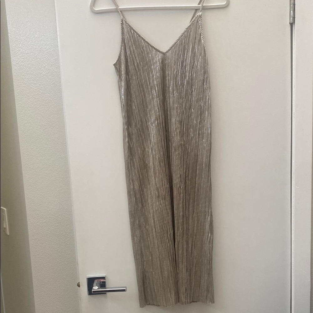 & Other Stories Metallic Sheath Dress - Picture 4 of 5